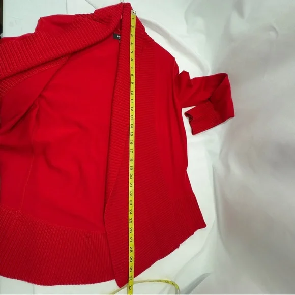 Premise Vibrant Red Open Cardigan - Picture 15 of 16